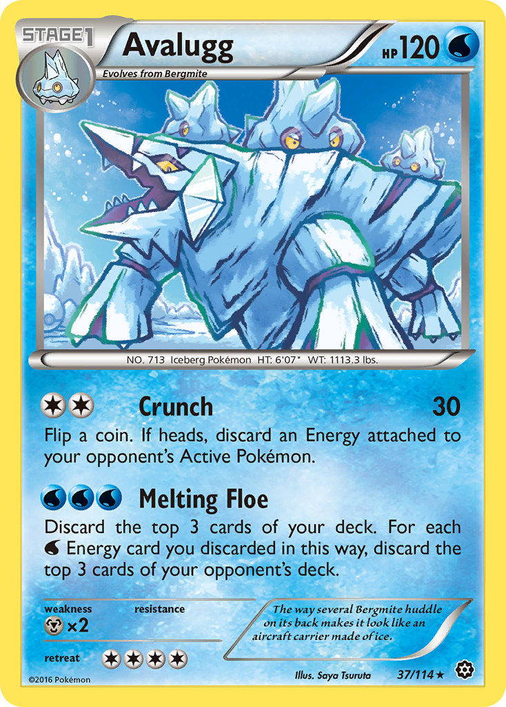 Avalugg (37/114) [XY: Steam Siege] | Mindsight Gaming