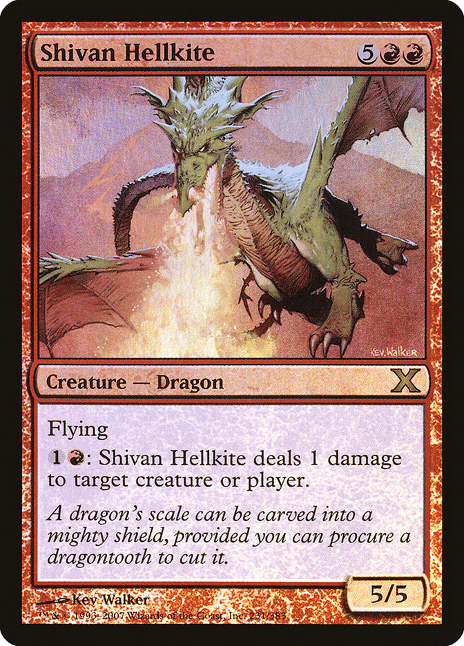 Shivan Hellkite (Premium Foil) [Tenth Edition] | Mindsight Gaming