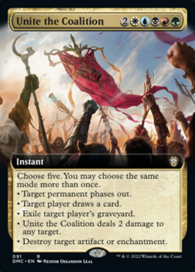 Unite the Coalition (Extended Art) [Dominaria United Commander] | Mindsight Gaming