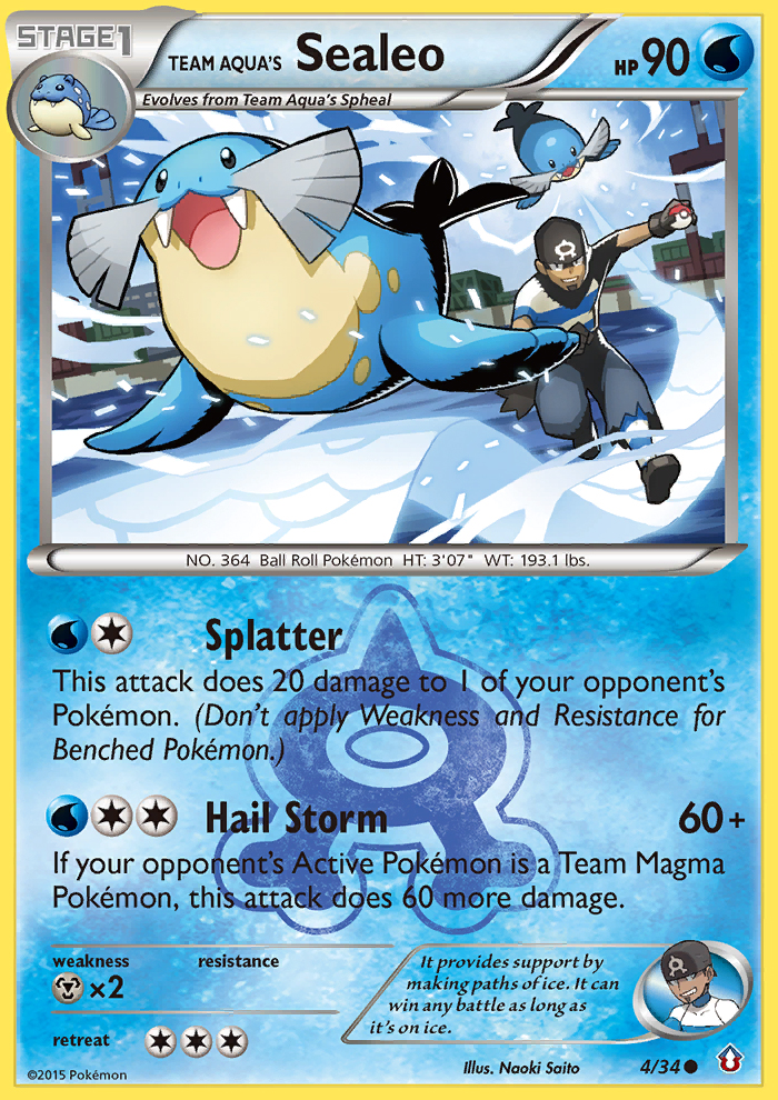 Team Aqua's Sealeo (4/34) [XY: Double Crisis] | Mindsight Gaming