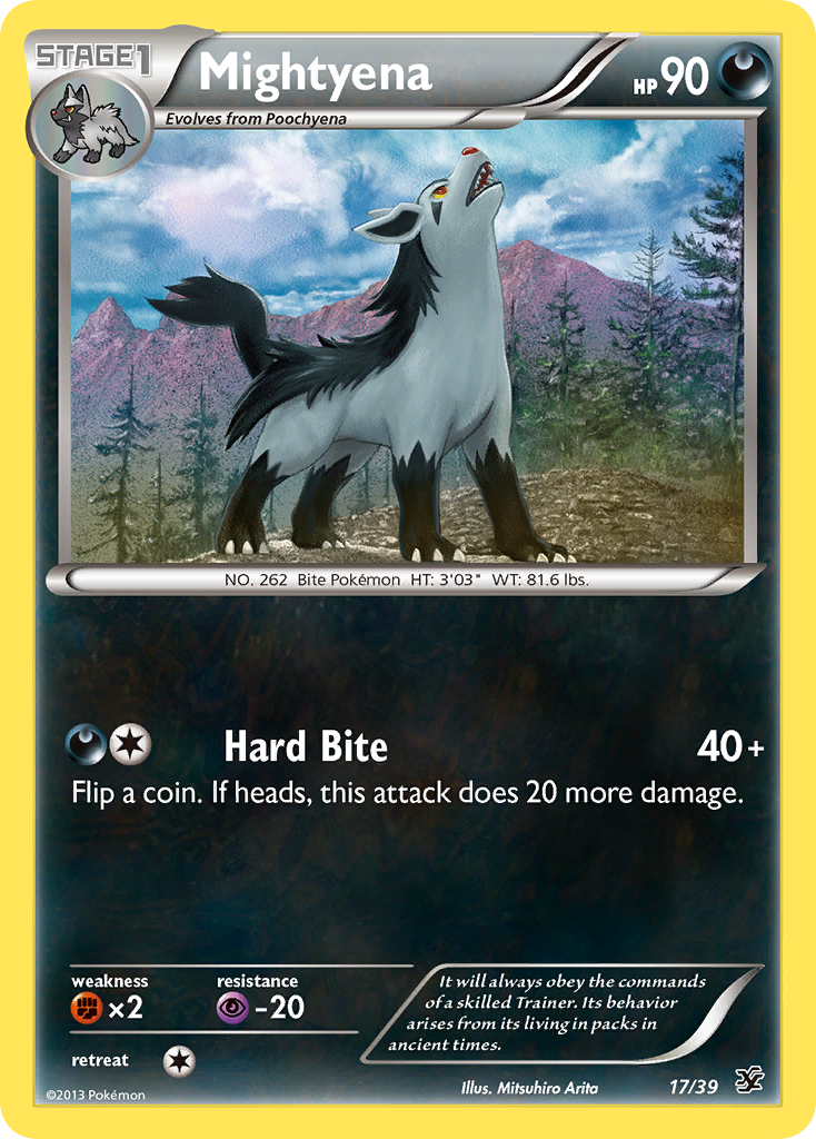 Mightyena (17/39) [XY: Kalos Starter Set] | Mindsight Gaming