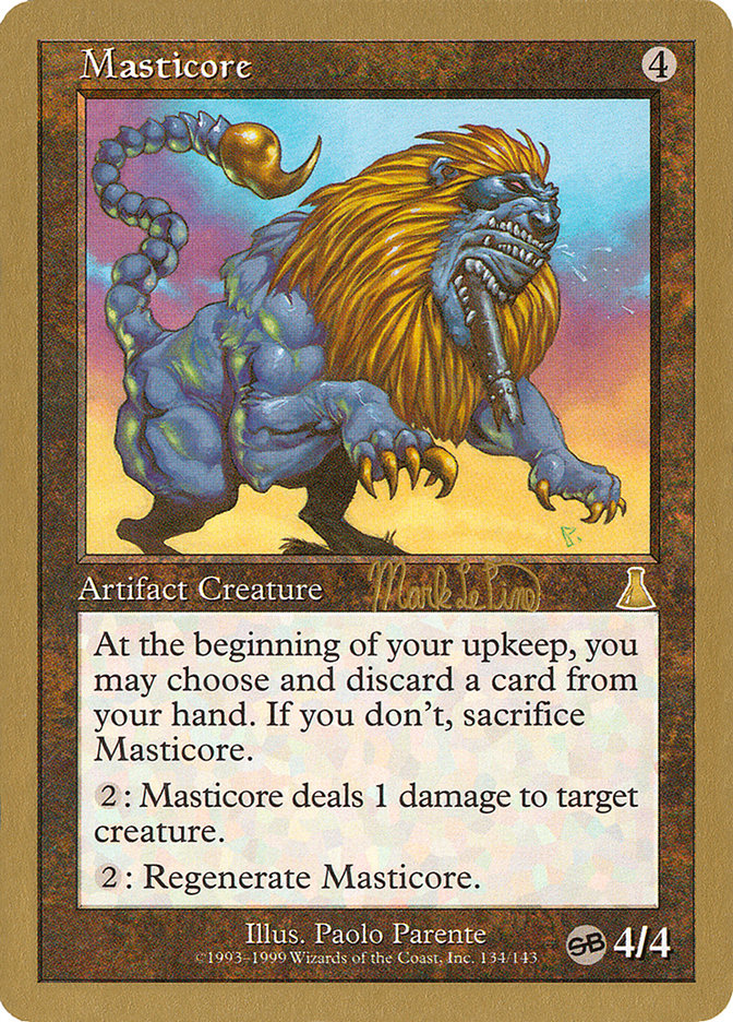 Masticore (Mark Le Pine) (SB) [World Championship Decks 1999] | Mindsight Gaming