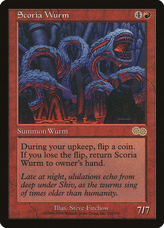 Scoria Wurm [Urza's Saga] | Mindsight Gaming