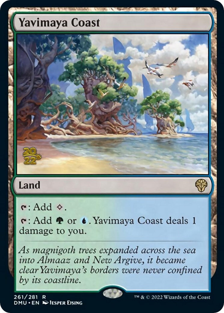 Yavimaya Coast [Dominaria United Prerelease Promos] | Mindsight Gaming