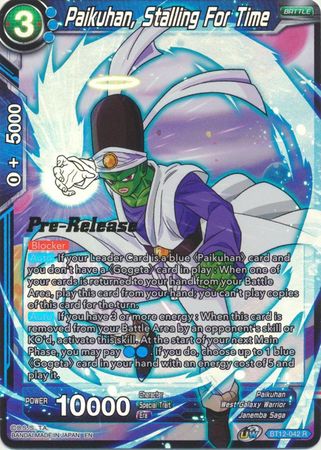 Paikuhan, Supporting His Comrades (BT12-044) [Vicious Rejuvenation Prerelease Promos] | Mindsight Gaming