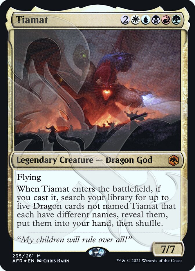 Tiamat (Ampersand Promo) [Dungeons & Dragons: Adventures in the Forgotten Realms Promos] | Mindsight Gaming