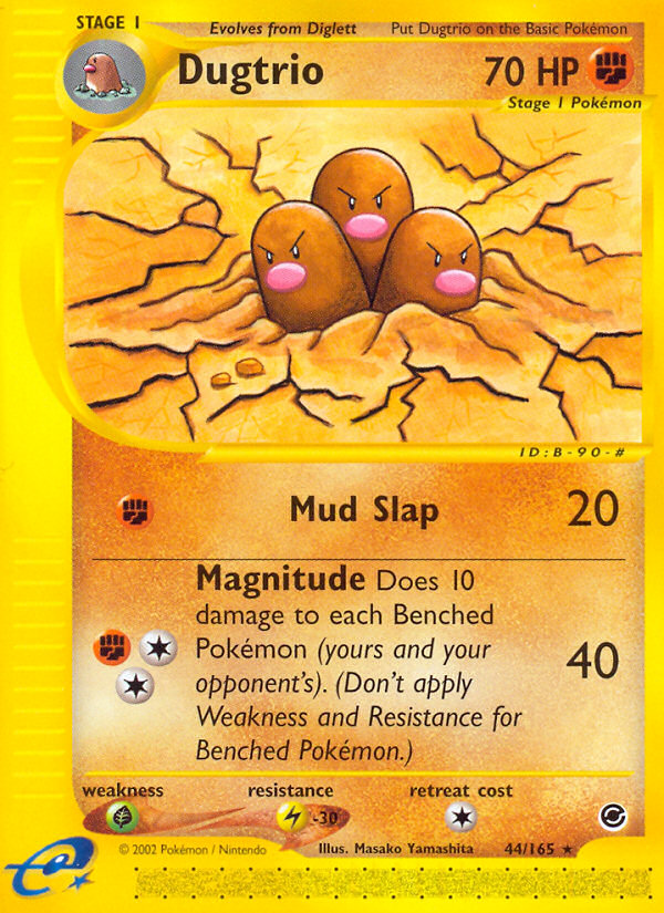 Dugtrio (44/165) [Expedition: Base Set] | Mindsight Gaming