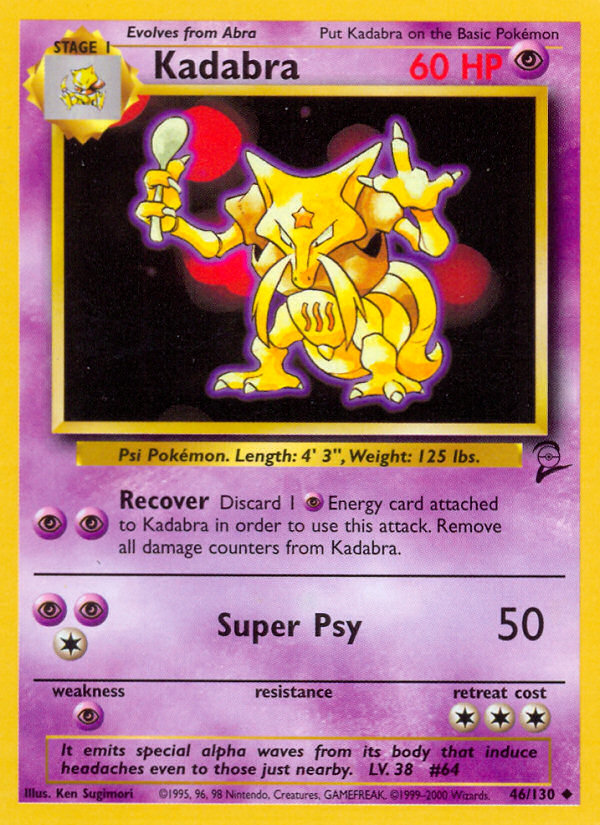 Kadabra (46/130) [Base Set 2] | Mindsight Gaming