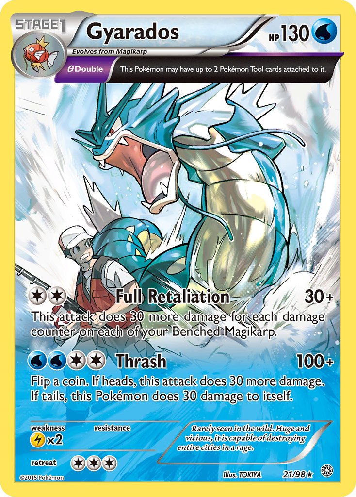 Gyarados (21/98) (Cosmos Holo) (Theme Deck Exclusive) [XY: Ancient Origins] | Mindsight Gaming