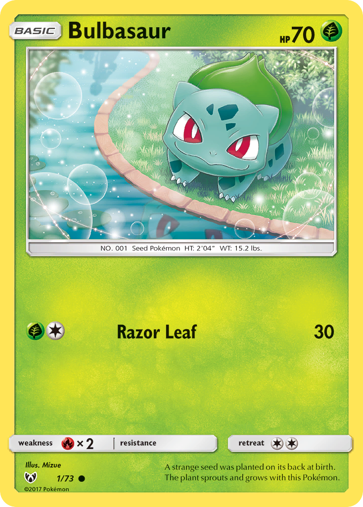 Bulbasaur (1/73) [Sun & Moon: Shining Legends] | Mindsight Gaming