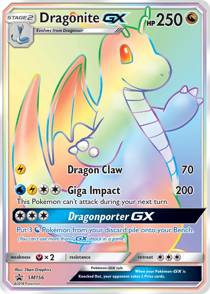 Dragonite GX (SM156) (Jumbo Card) [Sun & Moon: Black Star Promos] | Mindsight Gaming