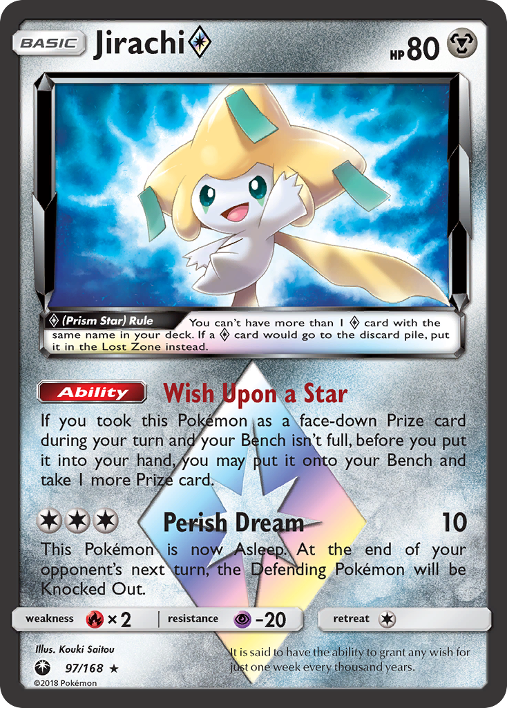 Jirachi (97/168) (Prism Star) [Sun & Moon: Celestial Storm] | Mindsight Gaming