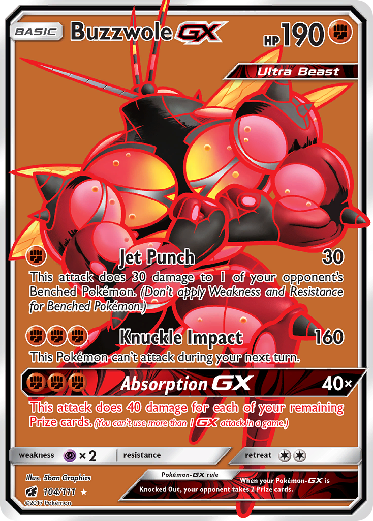 Buzzwole GX (104/111) [Sun & Moon: Crimson Invasion] | Mindsight Gaming