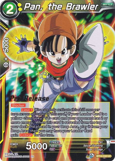 Pan, the Brawler (BT14-100) [Cross Spirits Prerelease Promos] | Mindsight Gaming