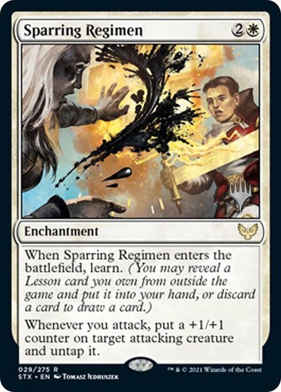 Sparring Regimen (Promo Pack) [Strixhaven: School of Mages Promos] | Mindsight Gaming