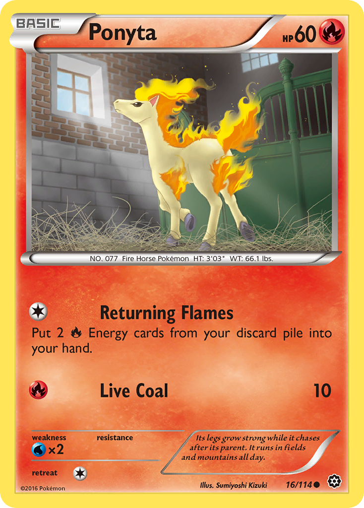 Ponyta (16/114) [XY: Steam Siege] | Mindsight Gaming