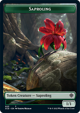 Saproling // Soldier Double-Sided Token [Starter Commander Decks] | Mindsight Gaming