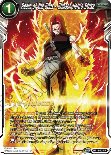 Realm of the Gods - Crimson Hero's Strike (BT16-125) [Realm of the Gods Prerelease Promos] | Mindsight Gaming