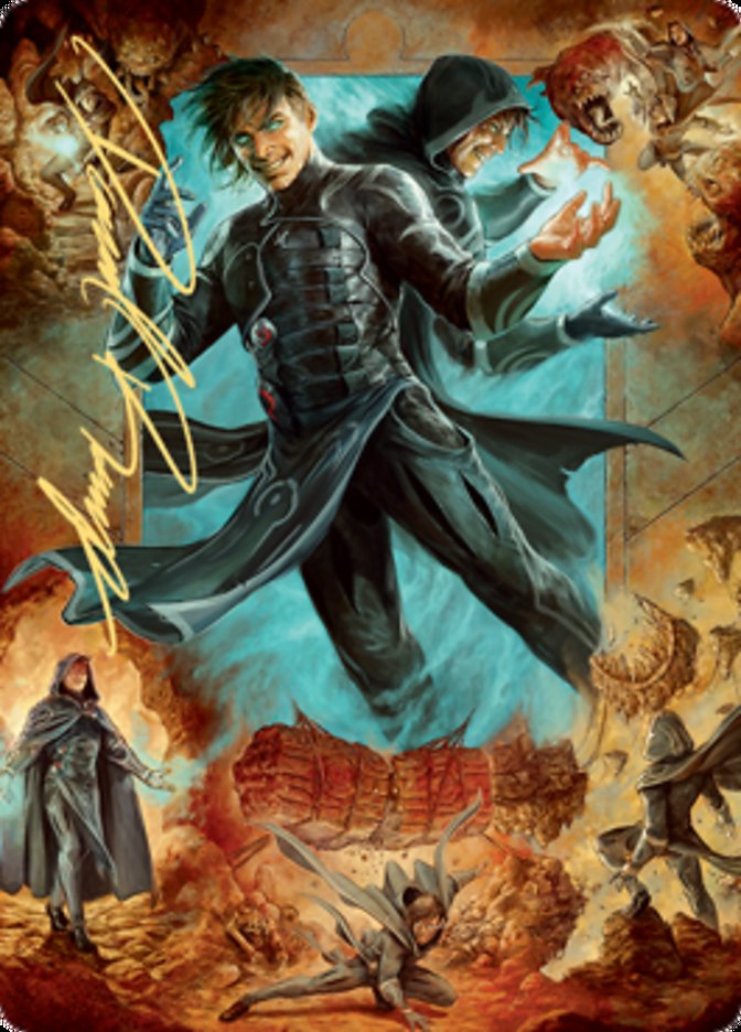 Jace, Mirror Mage 2 Art Card (Gold-Stamped Signature) [Zendikar Rising Art Series] | Mindsight Gaming