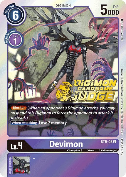 Devimon [ST6-08] (Judge Pack 1) [Starter Deck: Venomous Violet] | Mindsight Gaming