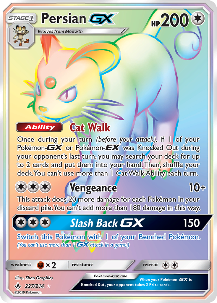 Persian GX (227/214) [Sun & Moon: Unbroken Bonds] | Mindsight Gaming