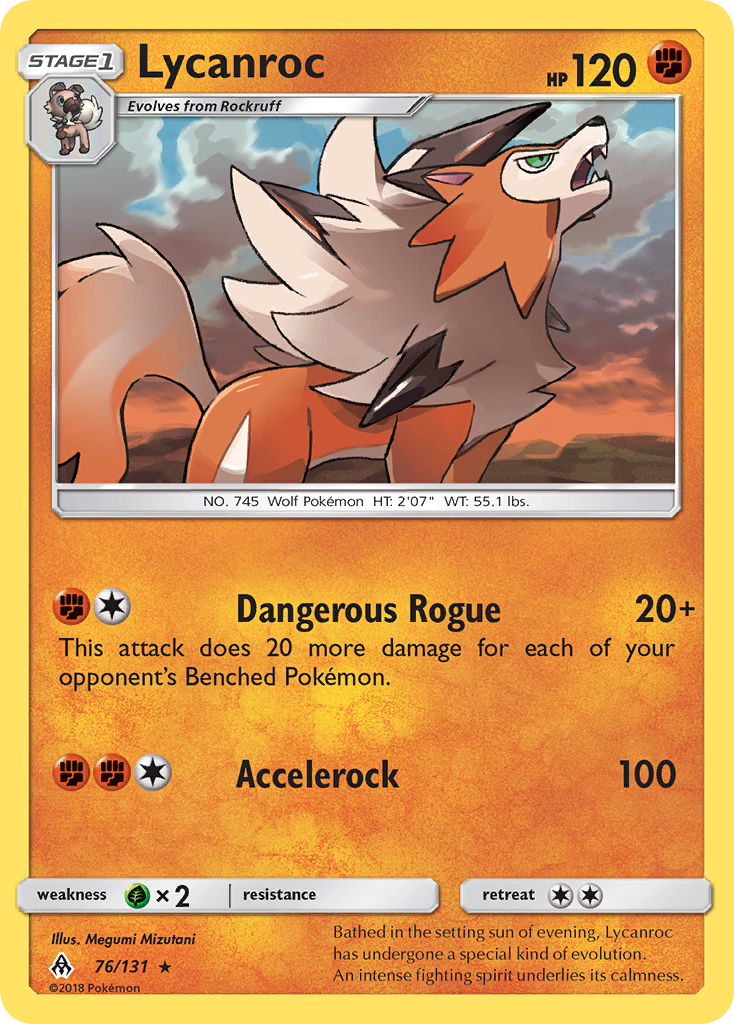 Lycanroc (76/131) [Sun & Moon: Forbidden Light] | Mindsight Gaming