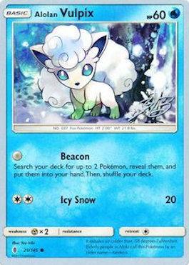 Alolan Vulpix (21/145) (Ice Path FTW - Zachary Bokhari) [World Championships 2017] | Mindsight Gaming