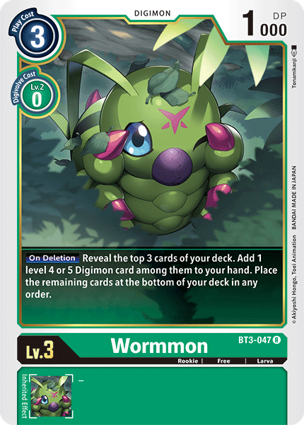 Wormmon [BT3-047] [Release Special Booster Ver.1.5] | Mindsight Gaming