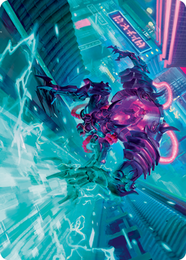 Surgehacker Mech Art Card [Kamigawa: Neon Dynasty Art Series] | Mindsight Gaming