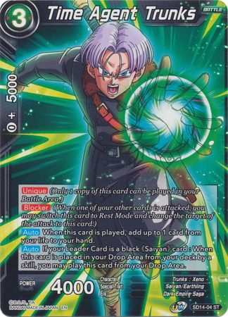 Time Agent Trunks (Starter Deck - Saiyan Wonder) [SD14-04] | Mindsight Gaming