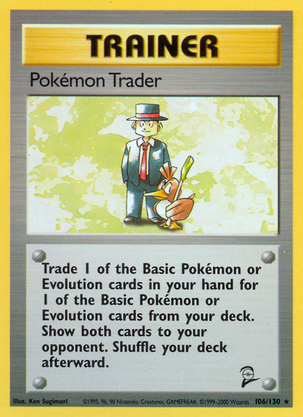 Pokemon Trader (106/130) [Base Set 2] | Mindsight Gaming