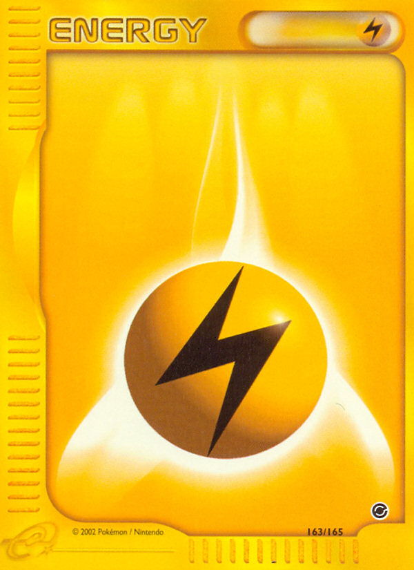 Lightning Energy (163/165) [Expedition: Base Set] | Mindsight Gaming