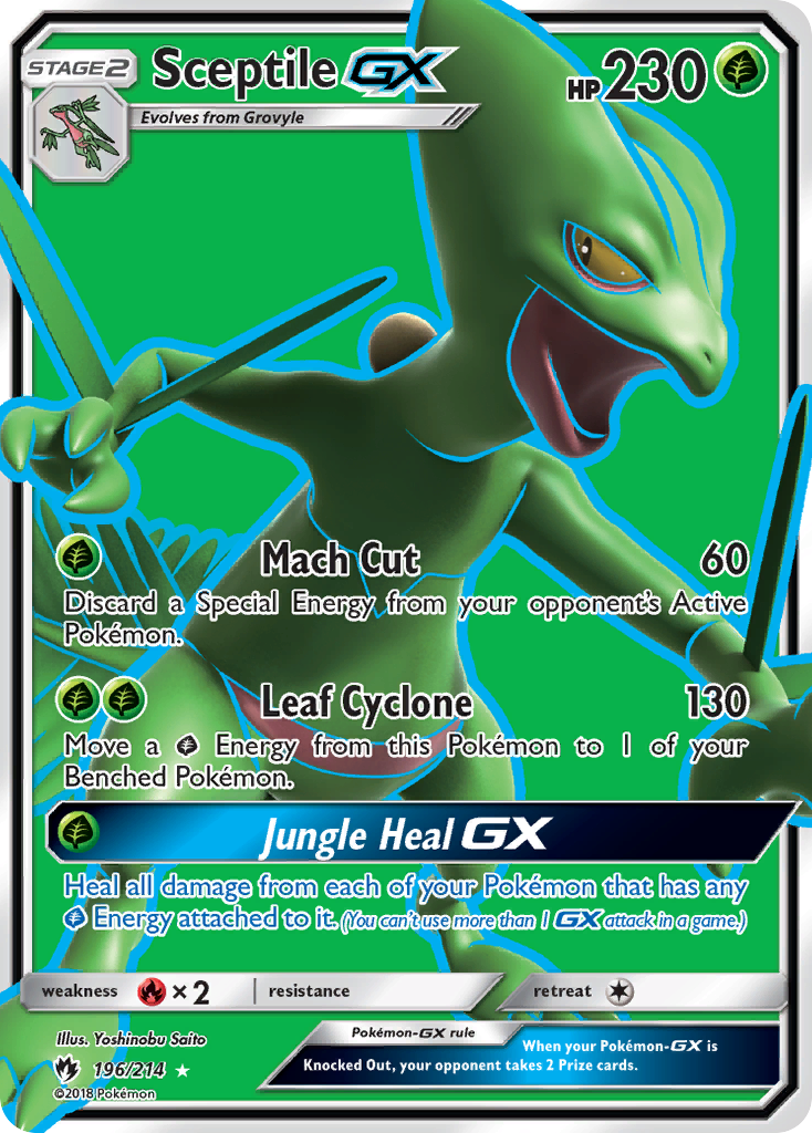 Sceptile GX (196/214) [Sun & Moon: Lost Thunder] | Mindsight Gaming