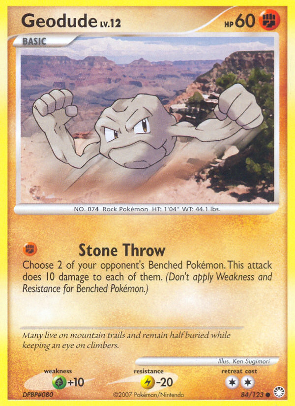 Geodude (84/123) [Diamond & Pearl: Mysterious Treasures] | Mindsight Gaming