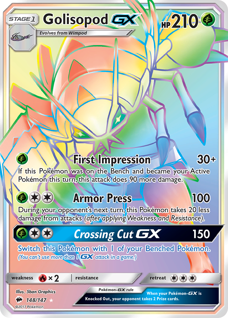 Golisopod GX (148/147) [Sun & Moon: Burning Shadows] | Mindsight Gaming