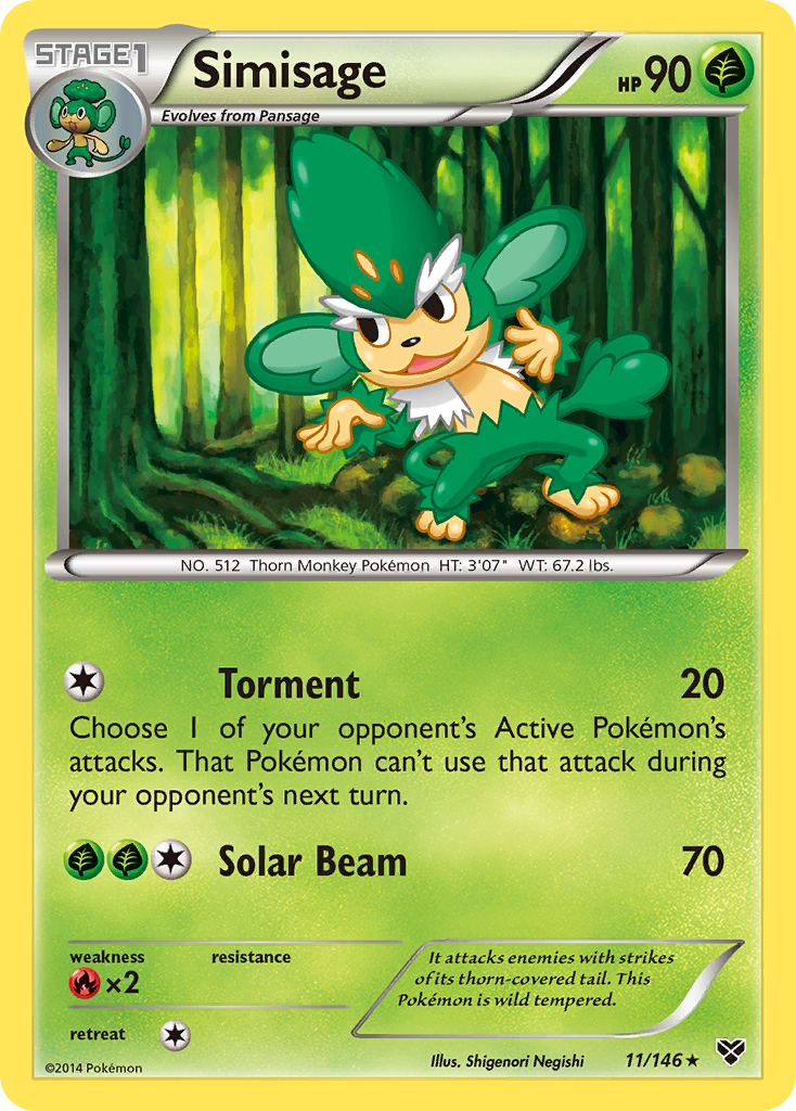 Simisage (11/146) [XY: Base Set] | Mindsight Gaming