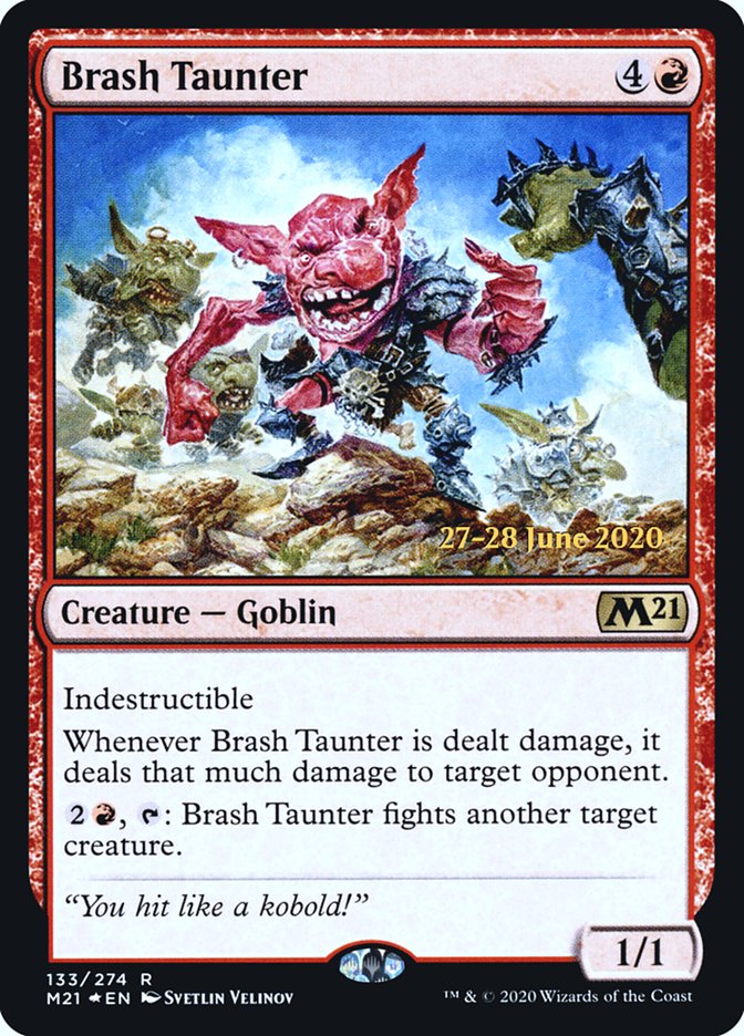 Brash Taunter  [Core Set 2021 Prerelease Promos] | Mindsight Gaming