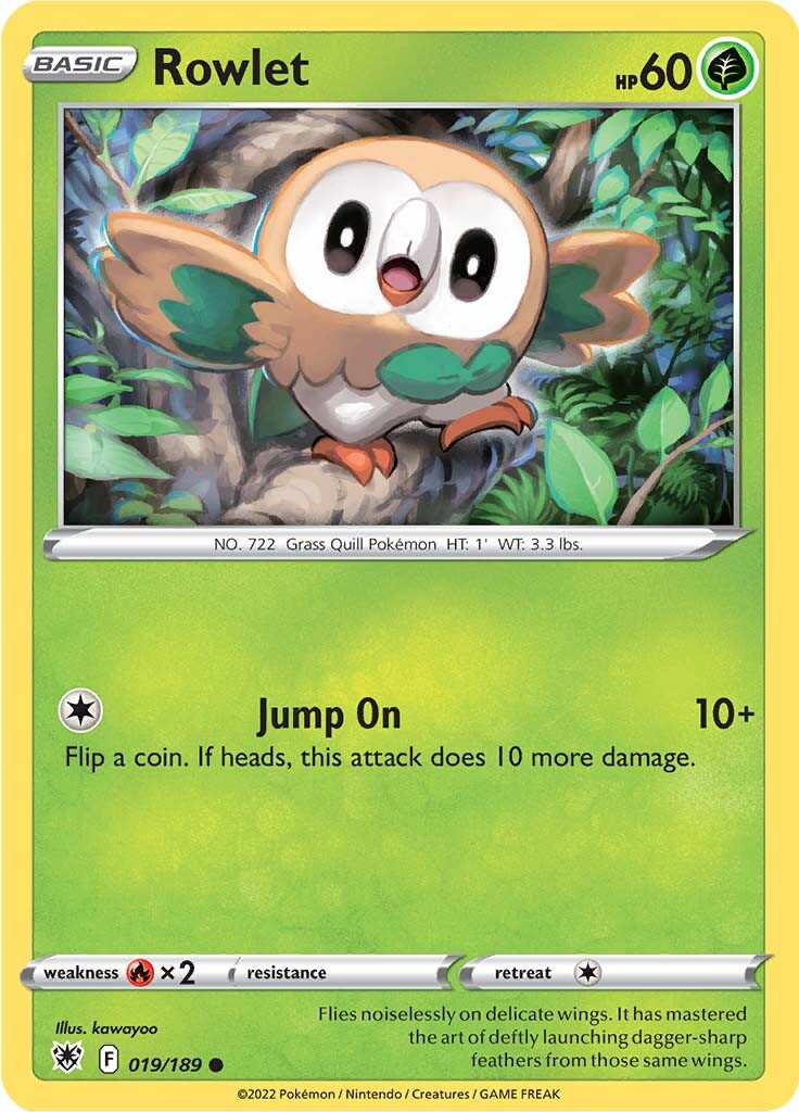 Rowlet (019/189) [Sword & Shield: Astral Radiance] | Mindsight Gaming