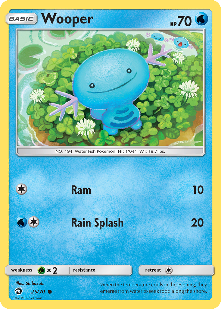 Wooper (25/70) [Sun & Moon: Dragon Majesty] | Mindsight Gaming