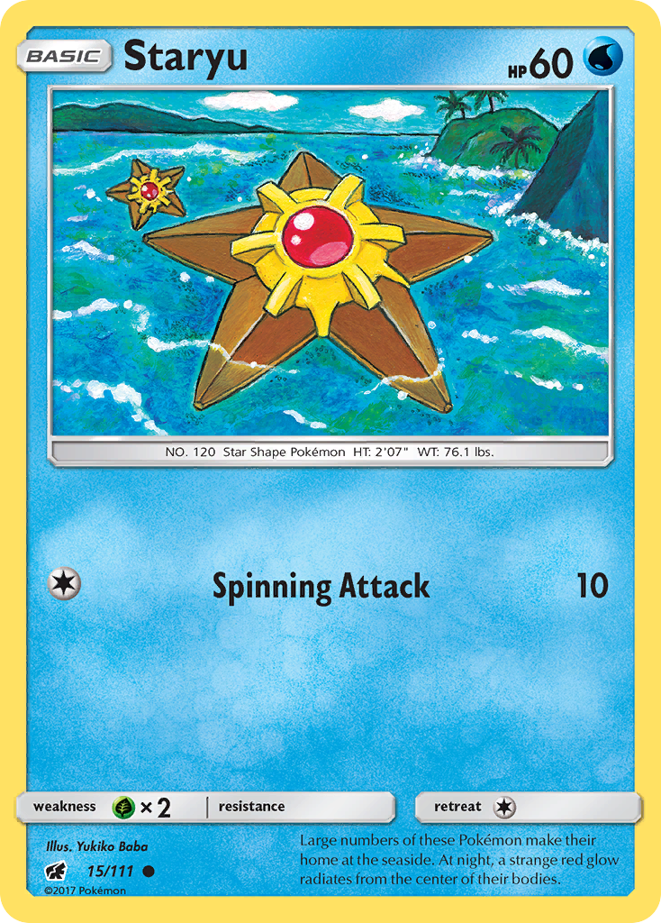 Staryu (15/111) [Sun & Moon: Crimson Invasion] | Mindsight Gaming