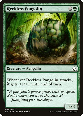 Reckless Pangolin [Global Series Jiang Yanggu & Mu Yanling] | Mindsight Gaming