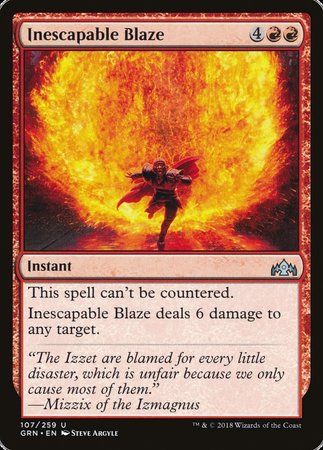 Inescapable Blaze [Guilds of Ravnica] | Mindsight Gaming