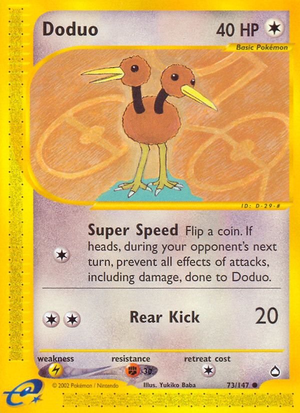 Doduo (73/147) [Aquapolis] | Mindsight Gaming