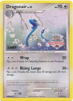 Dragonair (52/146) (State Province Territory Championship Staff) [Diamond & Pearl: Legends Awakened] | Mindsight Gaming