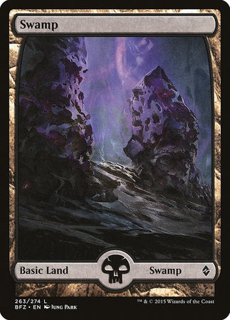 Swamp (263) - Full Art [Battle for Zendikar] | Mindsight Gaming