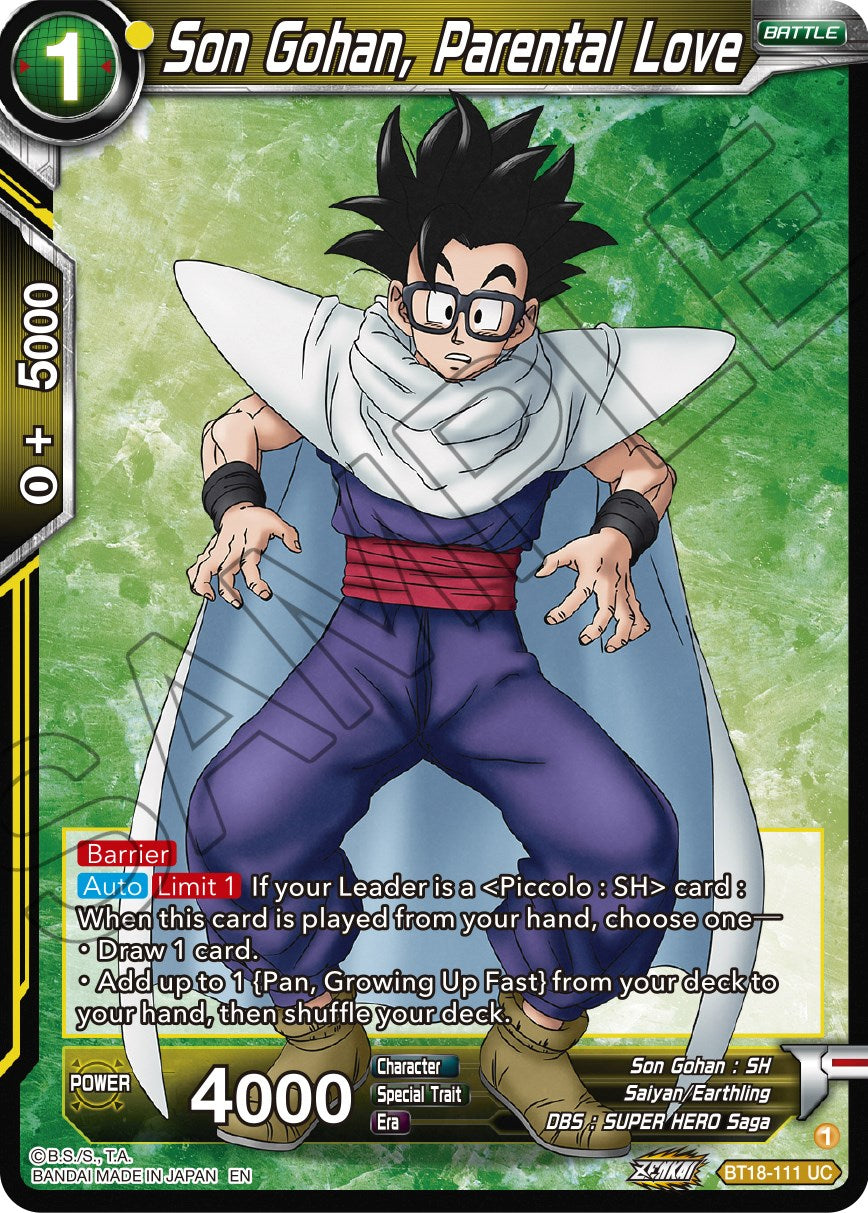 Son Gohan, Parental Love (BT18-111) [Dawn of the Z-Legends] | Mindsight Gaming