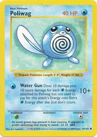 Poliwag (59/102) [Base Set Shadowless Unlimited] | Mindsight Gaming