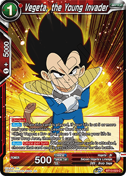 Vegeta, the Young Invader (Common) [BT13-023] | Mindsight Gaming