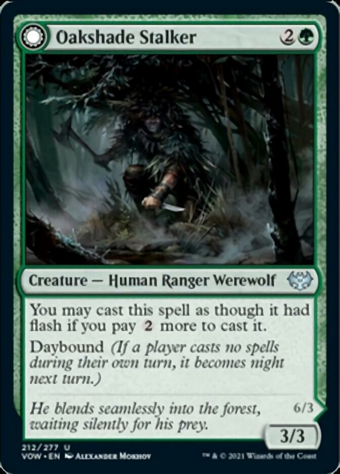 Oakshade Stalker // Moonlit Ambusher [Innistrad: Crimson Vow] | Mindsight Gaming