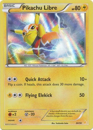 Pikachu Libre (30/30) [XY: Trainer Kit 3 - Pikachu Libre] | Mindsight Gaming